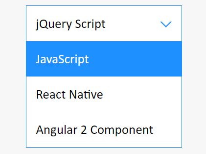 jQuery dropdown JS